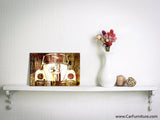 VW Buggy 53 Woodgrain Retro Canvas Art