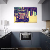 Vintage Ford at Route 66 Canvas Art