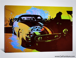 Watercolor Ferrari Canvas Art