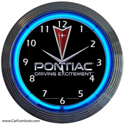 Pontiac Neon Clock