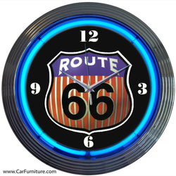 Route 66 Neon Clock